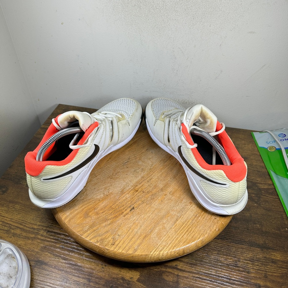 Nike Air Zoom Vapor X HC Shoes Mens Size 10.5 White Orange Black AA8030-106 - Picture 2 of 8